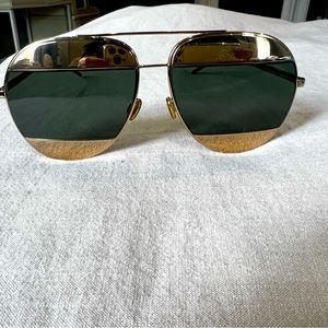CHRISTIAN DIOR
Split 1 Aviator Sunglasses Gold